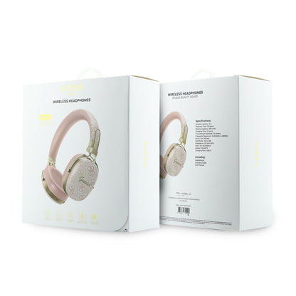 Handsfree Bluetooth Guess Metal 4G Script Logo, A2DP, Rosa