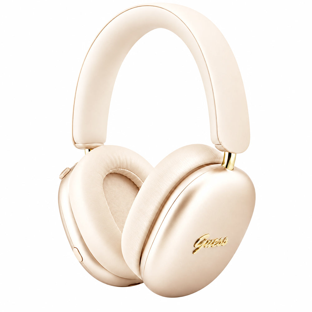 Guess Metal Script Logo Bluetooth-håndfri, A2DP, beige