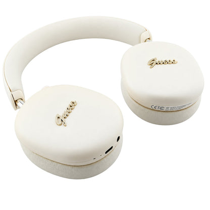 Guess Metal Script Logo Bluetooth-håndfri, A2DP, beige