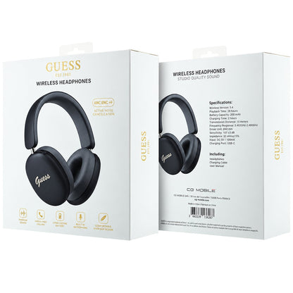 Guess Metal Script Logo Bluetooth-håndfri, A2DP, svart