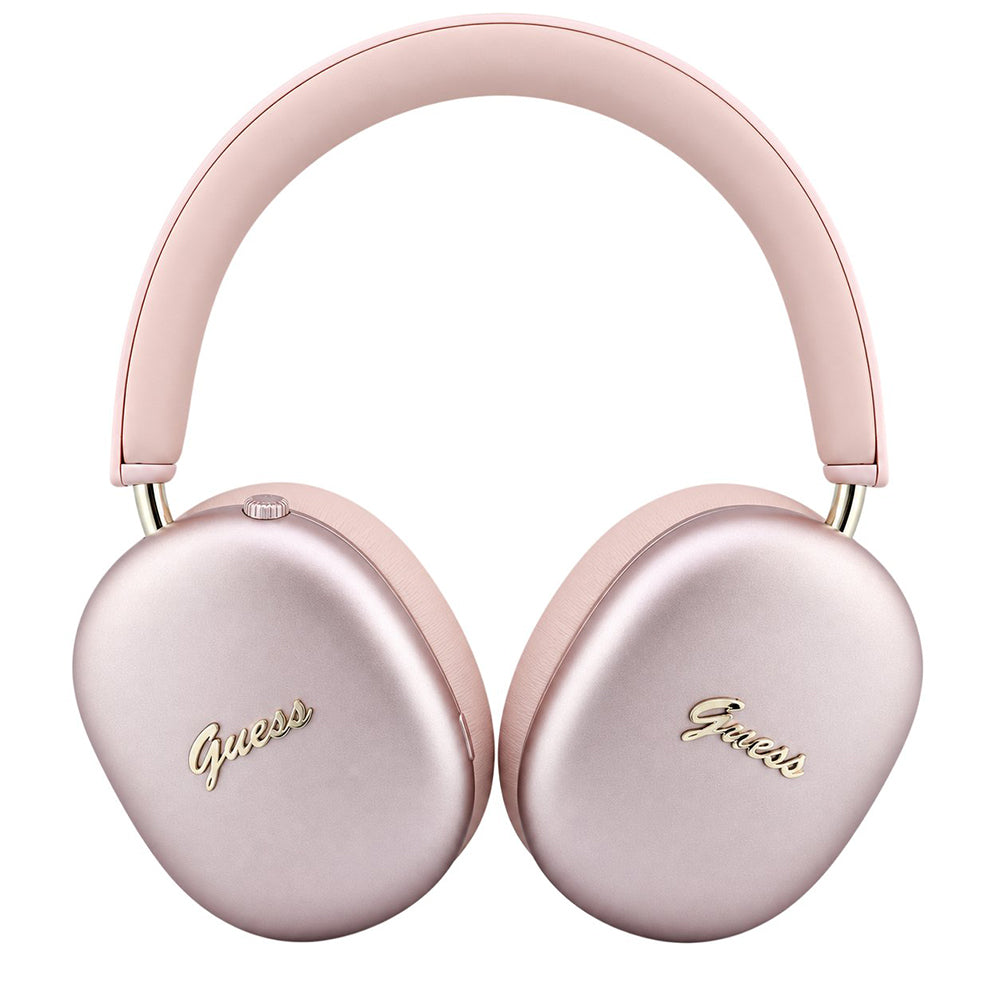 Guess Metal Script Logo Bluetooth-håndfrisett, A2DP, rosa
