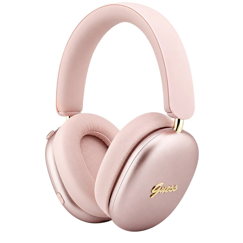Guess Metal Script Logo Bluetooth-håndfrisett, A2DP, rosa