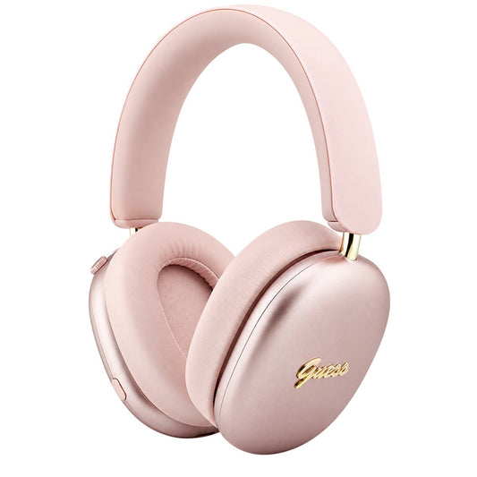 Guess Metal Script Logo Bluetooth-håndfrisett, A2DP, rosa