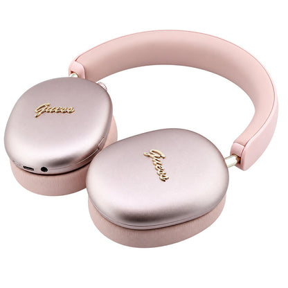 Guess Metal Script Logo Bluetooth-håndfrisett, A2DP, rosa
