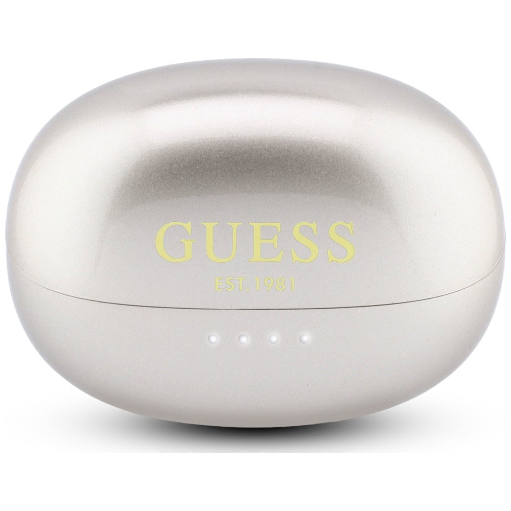 Handsfree Bluetooth Guess Metallisk Finish Elektropolerte Deler Klassisk, TWS, Gull