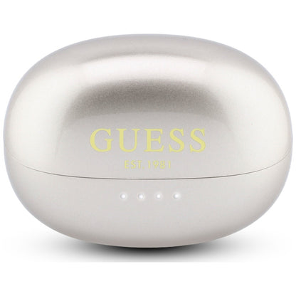 Handsfree Bluetooth Guess Metallisk Finish Elektropolerte Deler Klassisk, TWS, Gull