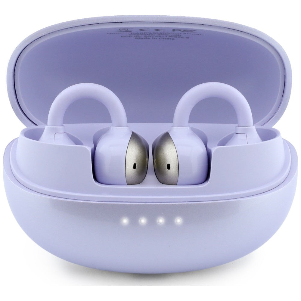 Handsfree Bluetooth Guess Metallisk Finish Elektropolerte Deler Klassisk, TWS, Lilla