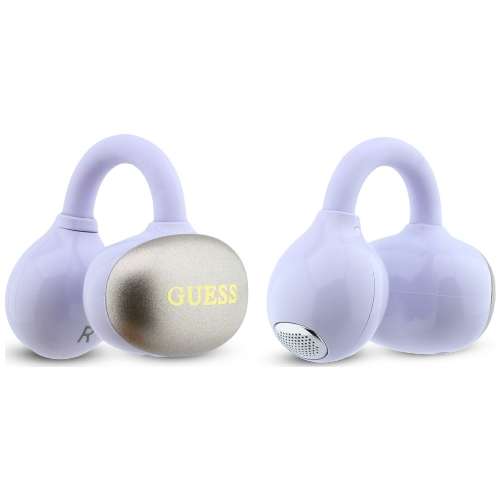 Handsfree Bluetooth Guess Metallisk Finish Elektropolerte Deler Klassisk, TWS, Lilla