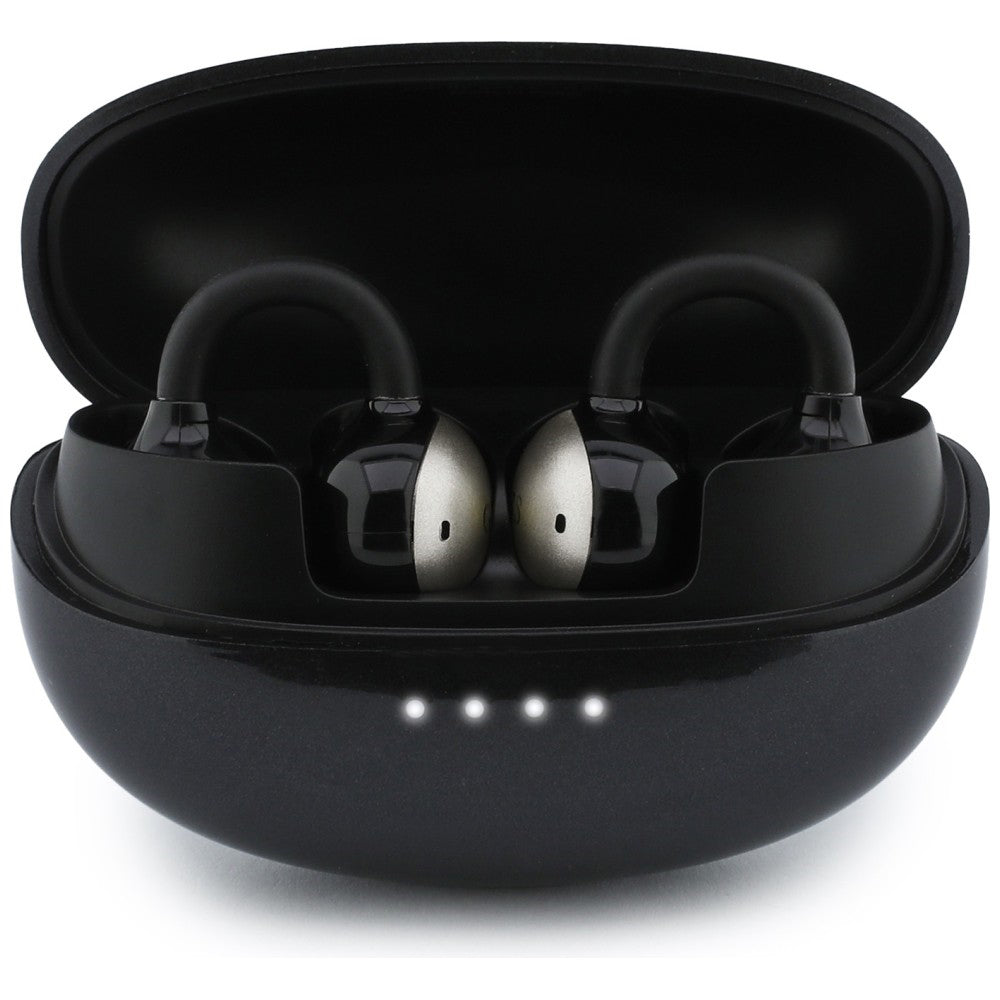 Handsfree Bluetooth Guess Metallisk Finish Elektropolerte Deler Klassisk, TWS, Svart