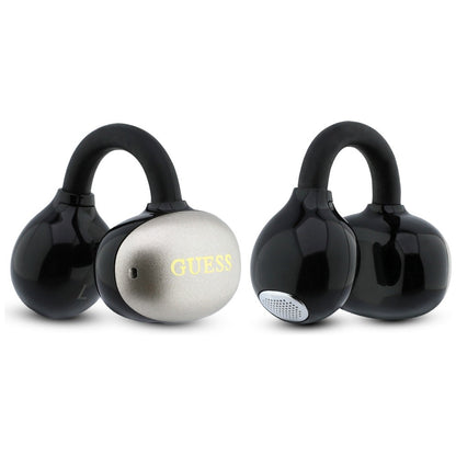 Handsfree Bluetooth Guess Metallisk Finish Elektropolerte Deler Klassisk, TWS, Svart