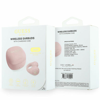 Handsfree Bluetooth Guess Mini Classic, TWS, Rosa