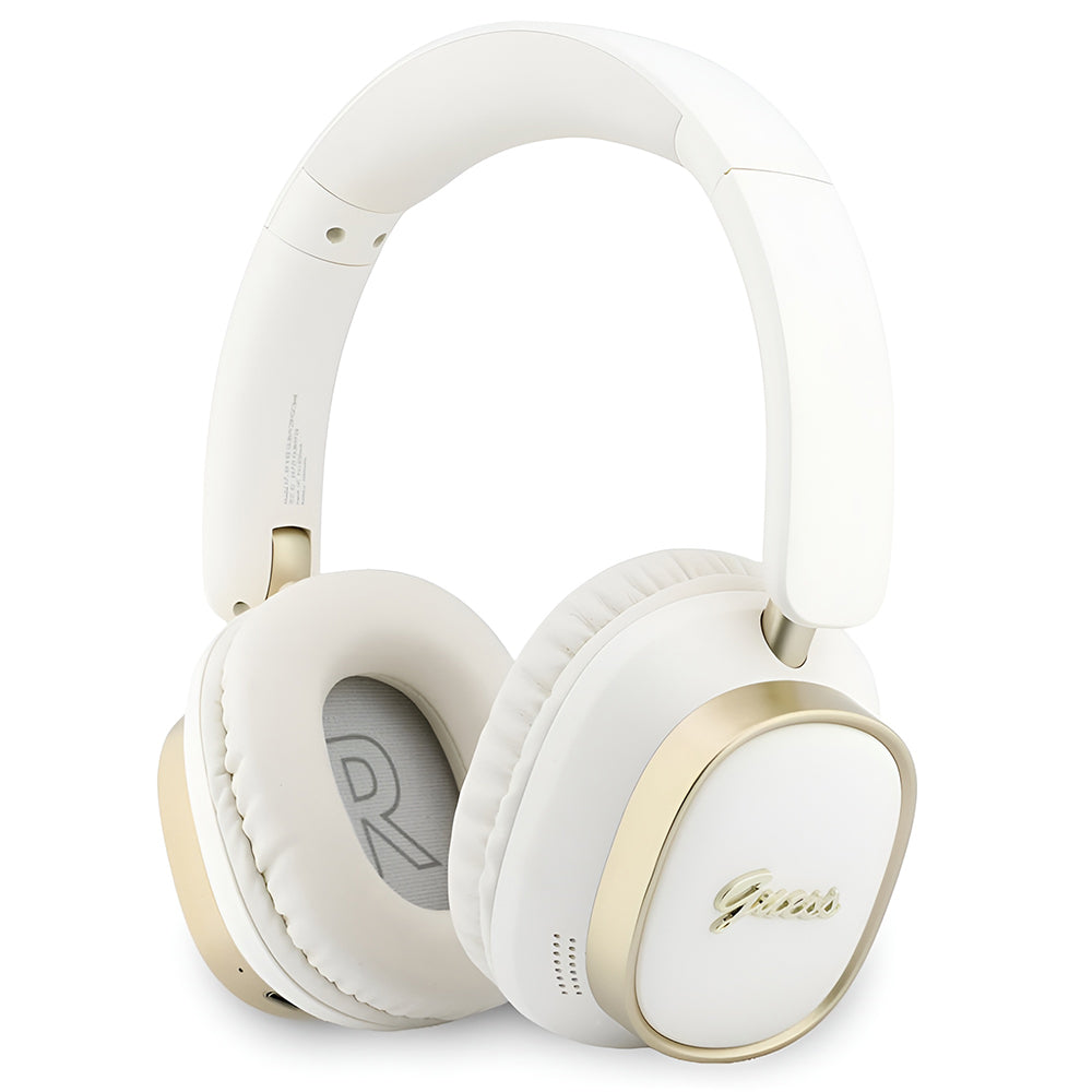 Handsfree Bluetooth Guess Rectangle Metal Script, A2DP, Hvit