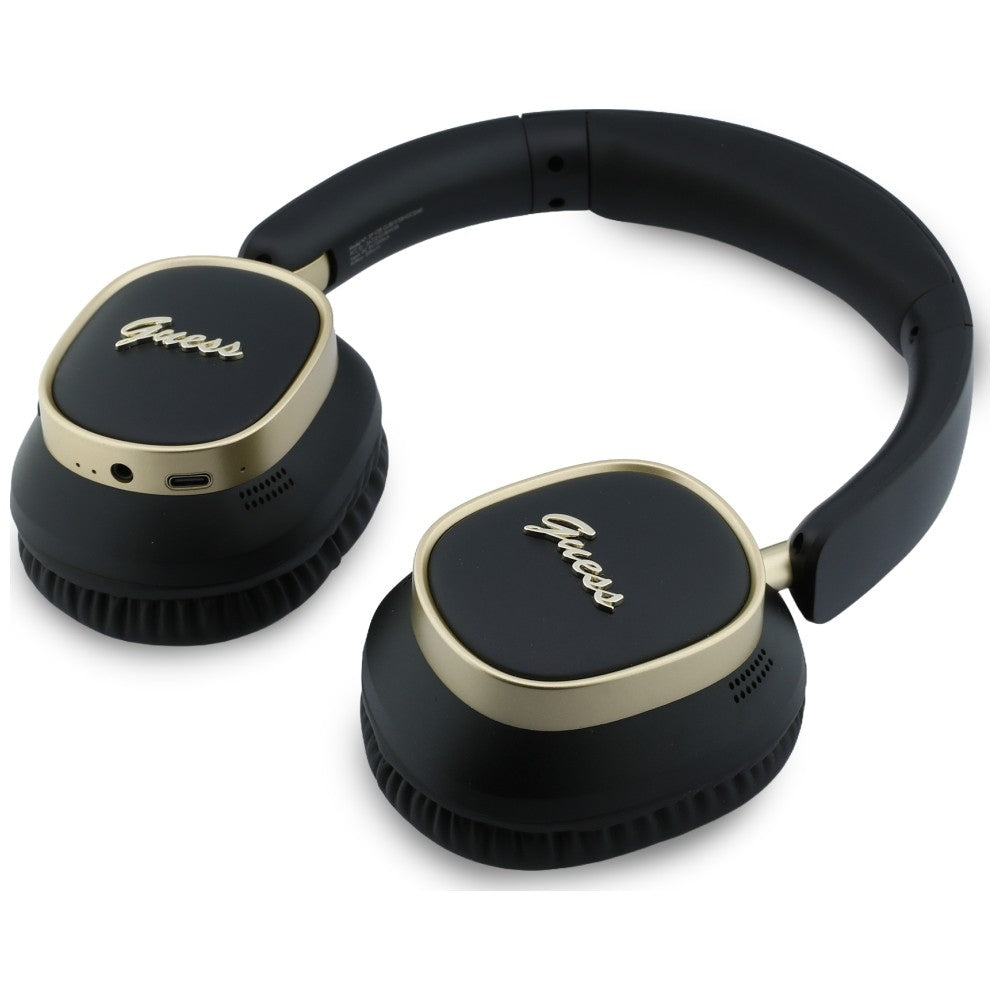 Handsfree Bluetooth Guess Rectangle Metal Script, A2DP, Svart