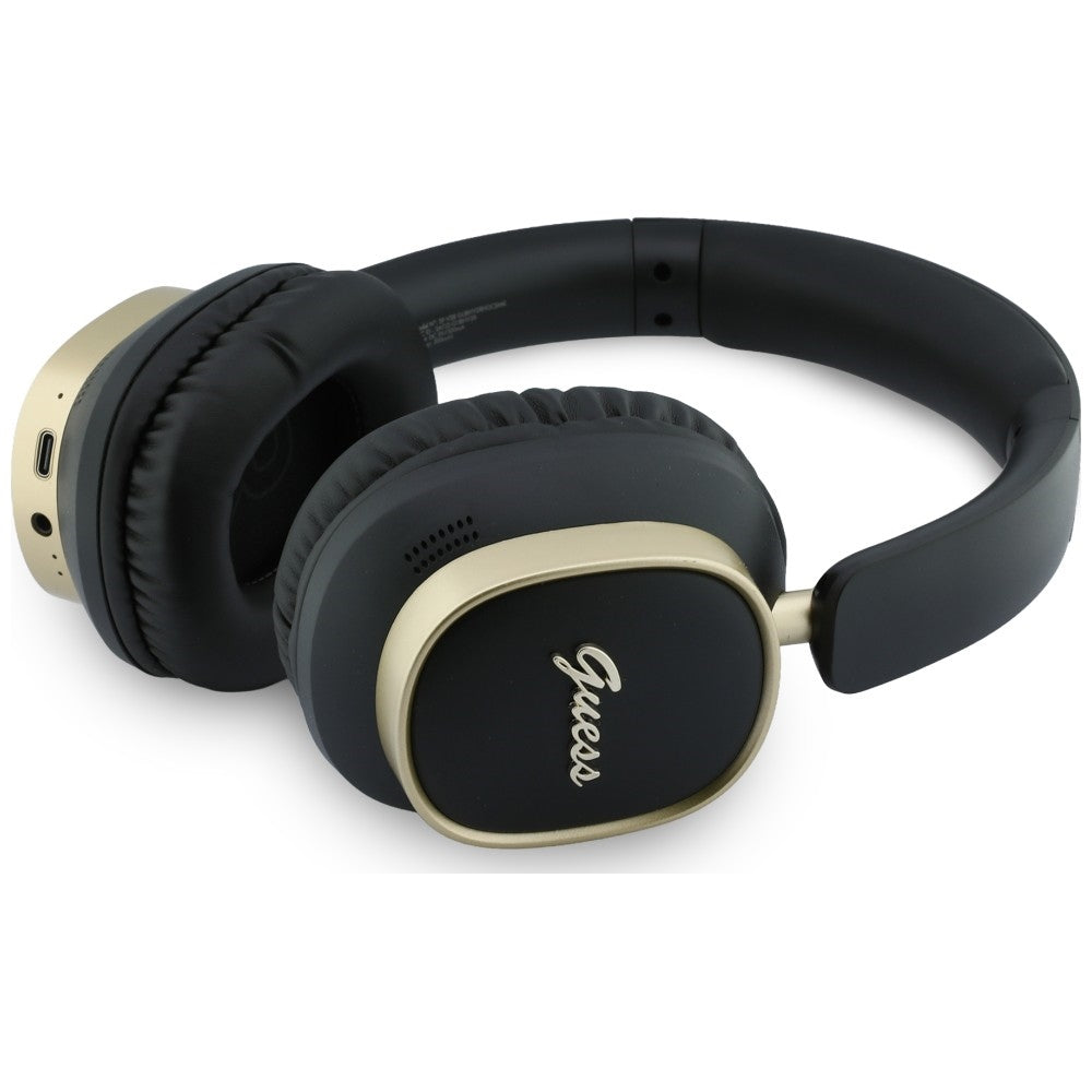 Handsfree Bluetooth Guess Rectangle Metal Script, A2DP, Svart