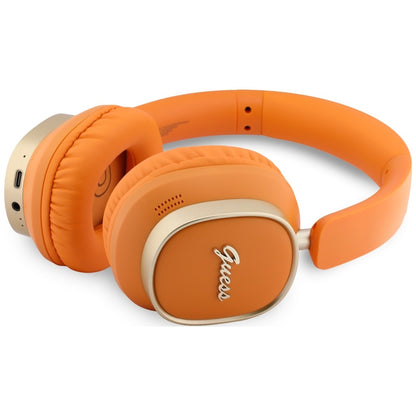 Handsfree Bluetooth Guess Rectangle Metal Script, A2DP, Oransje