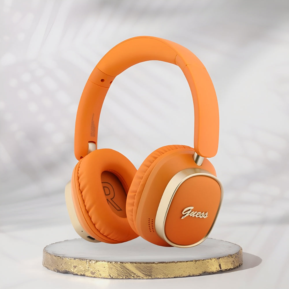 Handsfree Bluetooth Guess Rectangle Metal Script, A2DP, Oransje