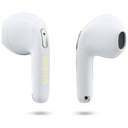 Handsfree Bluetooth Guess Script Print, TWS, Hvit