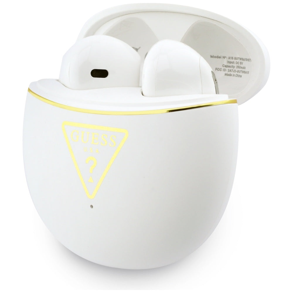 Handsfree Bluetooth Guess Script Print, TWS, Hvit