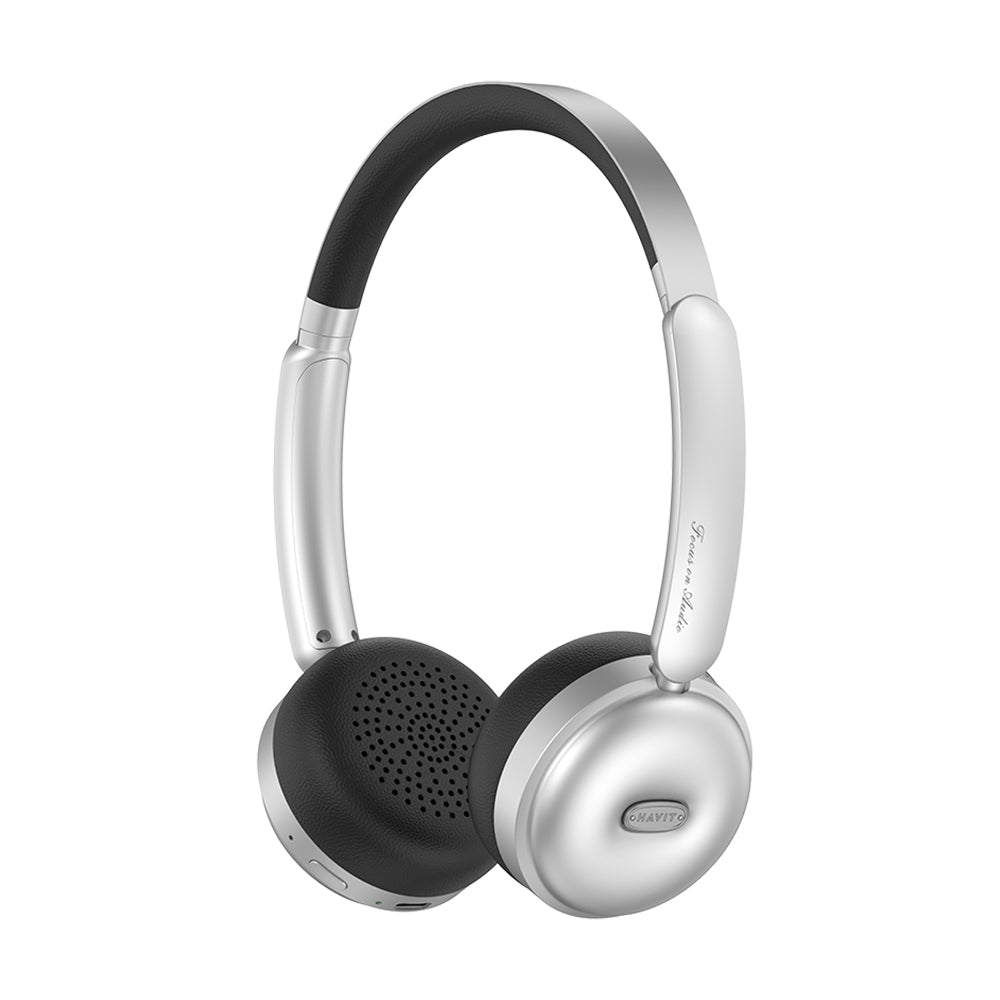 Handsfree Bluetooth HAVIT H616BT, A2DP, Sølv Svart