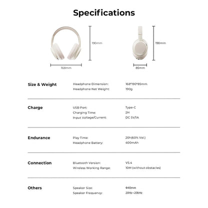 Handsfree Bluetooth HAVIT H619BT, A2DP, Hvit