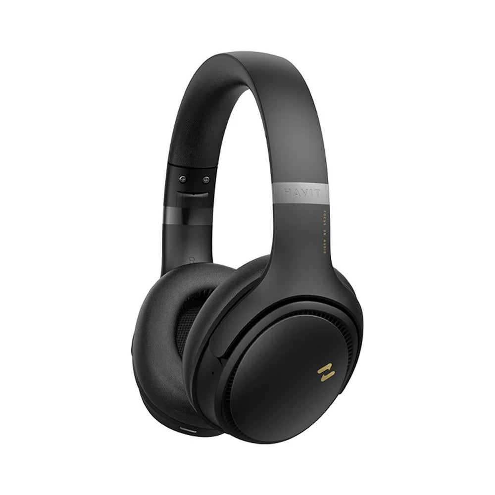 Handsfree Bluetooth HAVIT H630BT Pro, A2DP, ANC, Svart