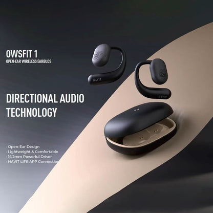Handsfree Bluetooth HAVIT OWS914, TWS, Svart