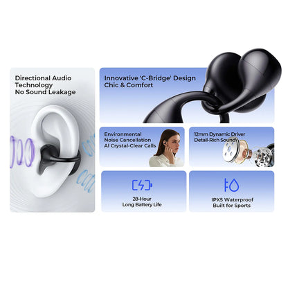 Handsfree Bluetooth HAVIT OWS916 Lite, TWS, Svart