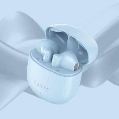 Handsfree Bluetooth HAVIT TW976, TWS, Blå