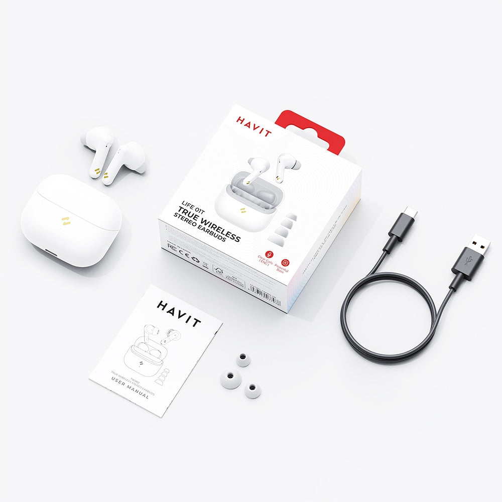 Handsfree Bluetooth HAVIT TW982, TWS, Grønn