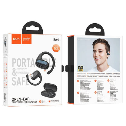 Handsfree Bluetooth HOCO EA4, TWS, Svart