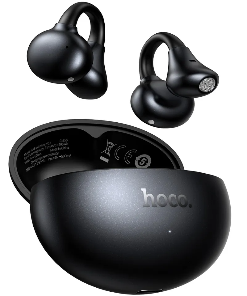 Handsfree Bluetooth HOCO EA8, TWS, Svart