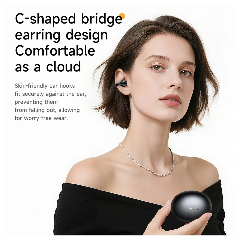Handsfree Bluetooth HOCO EA8, TWS, Hvit