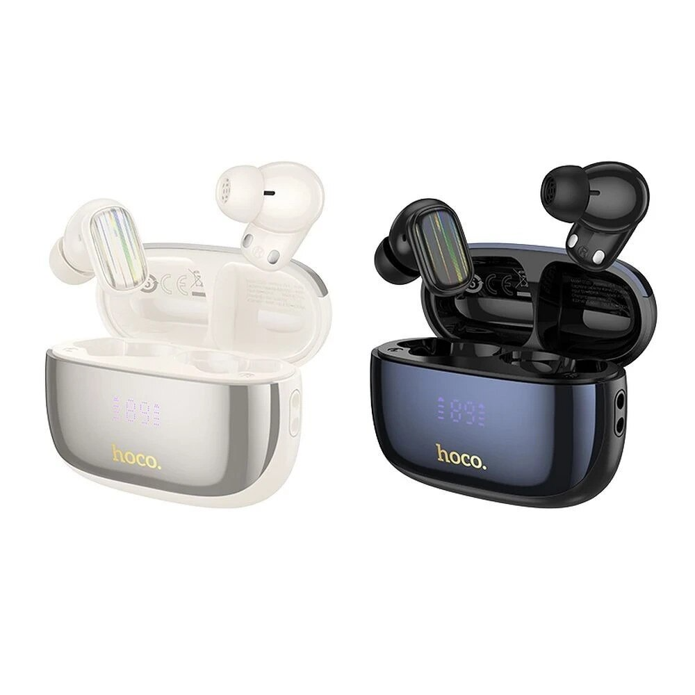 Handsfree Bluetooth HOCO EQ20, TWS, ANC, MultiPoint, Svart