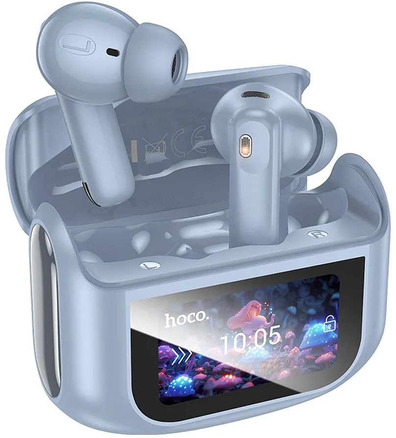 Handsfree Bluetooth HOCO EQ21, TWS, ANC, Blå