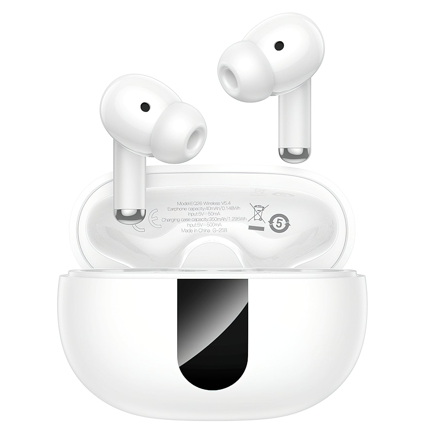 Handsfree Bluetooth HOCO EQ26, TWS, ANC, Hvit