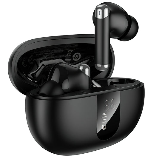 Handsfree Bluetooth HOCO EQ26, TWS, ANC, Svart