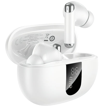 Handsfree Bluetooth HOCO EQ26, TWS, ANC, Hvit