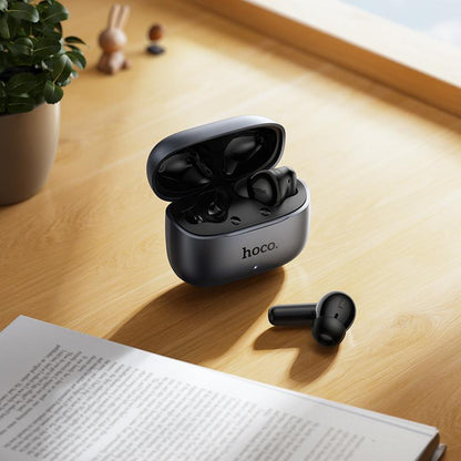 Bluetooth-håndfri HOCO EQ27 AI Oversettelse, TWS, ANC, Grå
