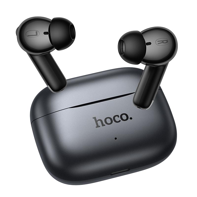 Bluetooth-håndfri HOCO EQ27 AI Oversettelse, TWS, ANC, Grå