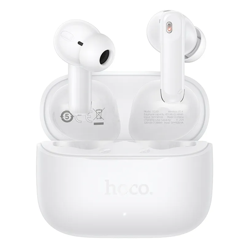 Handsfree Bluetooth HOCO EQ30, TWS, Hvit