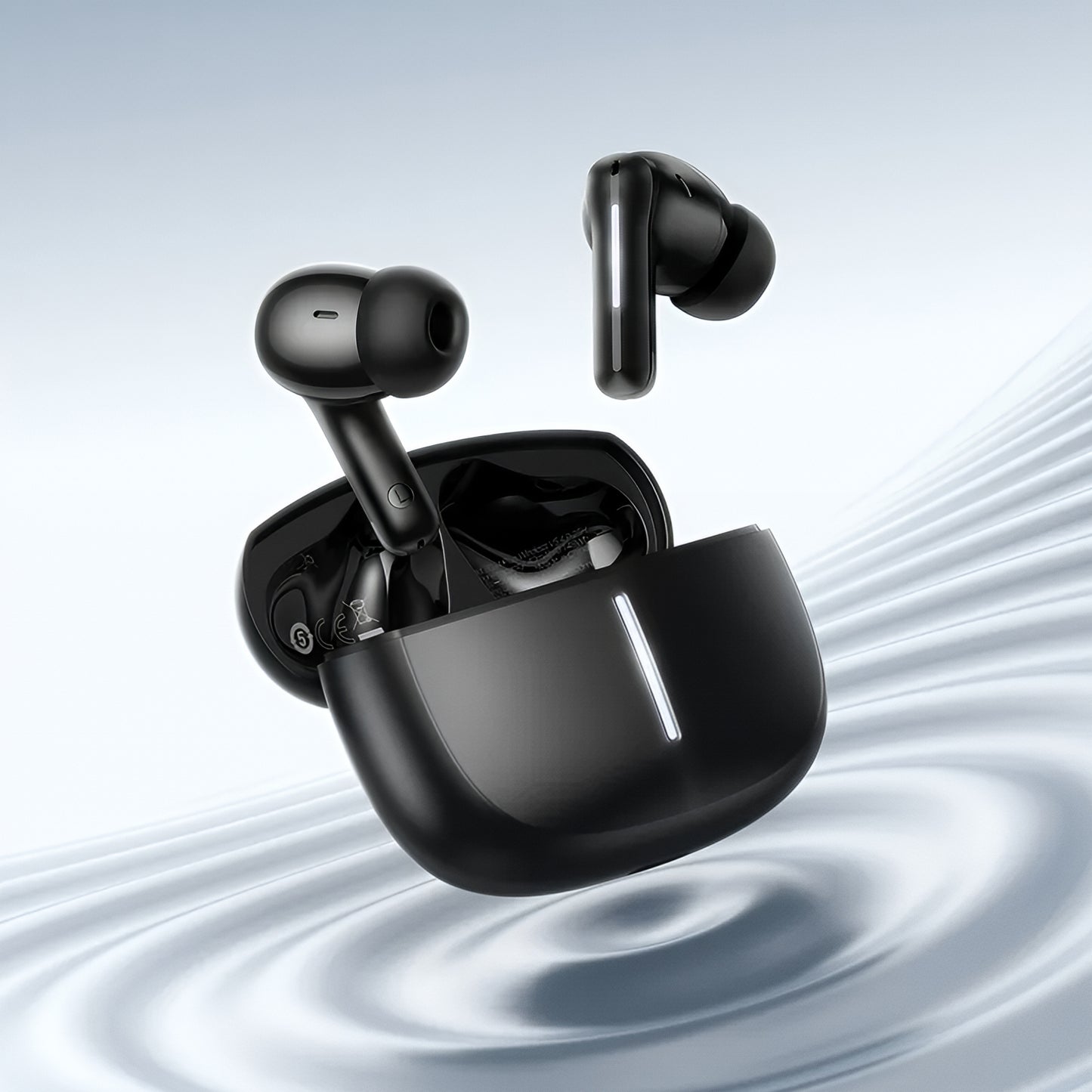 Handsfree Bluetooth HOCO EQ34 Plus, TWS, ANC, Svart