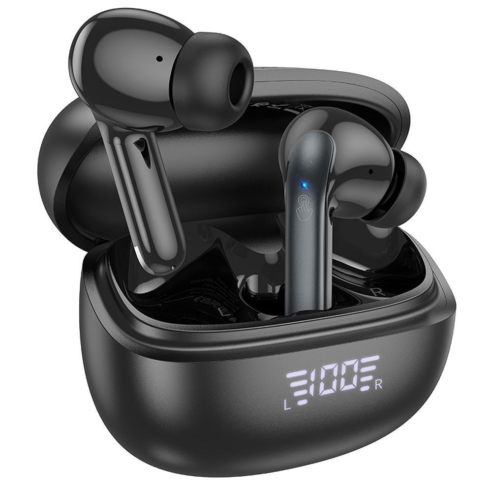 Håndfrie Bluetooth-hodetelefoner HOCO EQ5, TWS, ANC, svart 