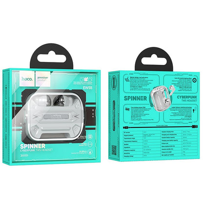 Handsfree Bluetooth HOCO EW55, TWS, Sølv