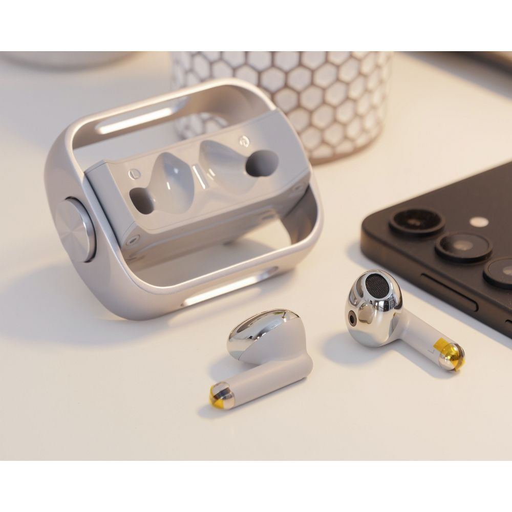 Handsfree Bluetooth HOCO EW55, TWS, Sølv