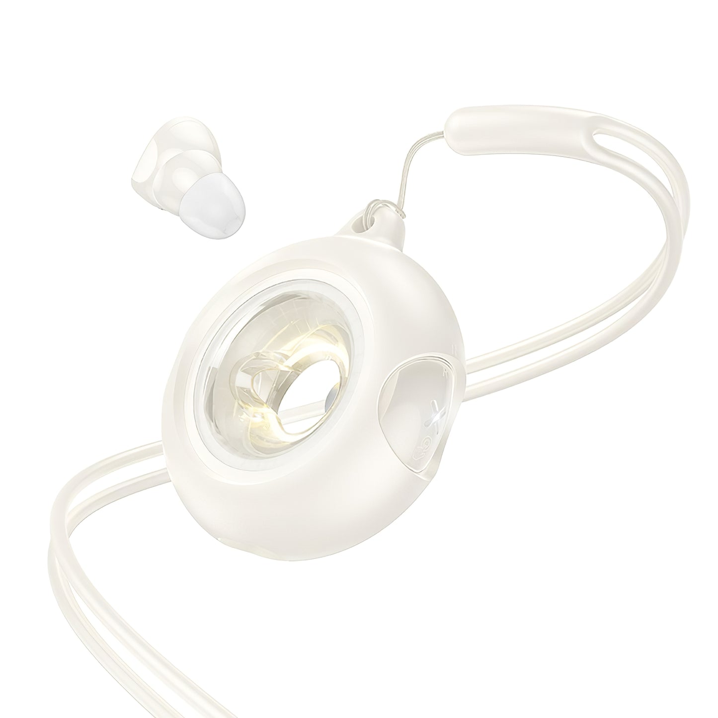 Håndfri Bluetooth HOCO EW71 Mini Donut, TWS, Hvit
