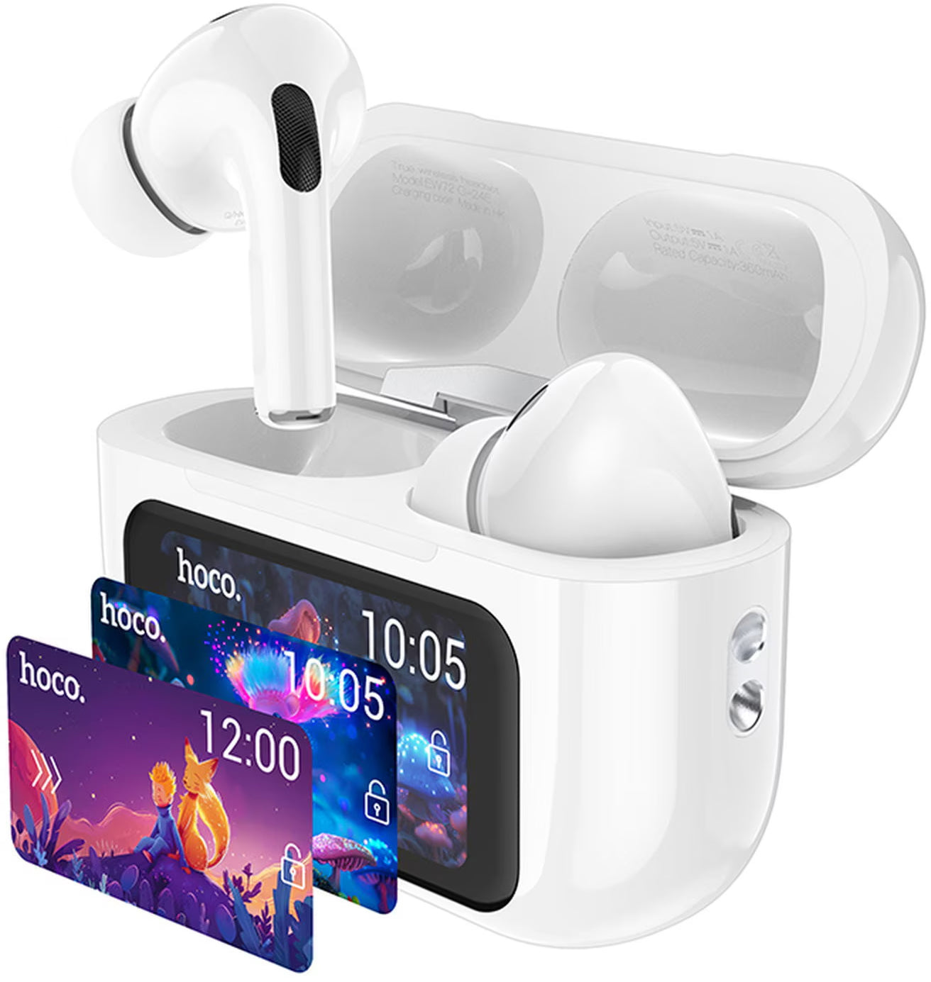 Bluetooth-håndfri HOCO EW72, TWS, ANC, Hvit