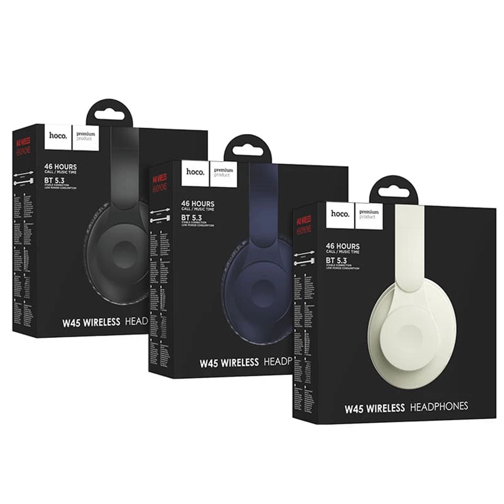 Handsfree Bluetooth HOCO W45, A2DP, Svart