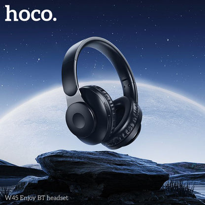 Handsfree Bluetooth HOCO W45, A2DP, Svart
