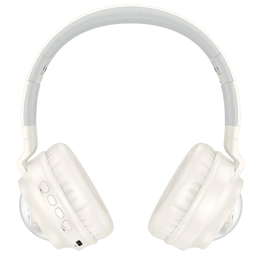 Handsfree Bluetooth HOCO W50 Kids Cute Cat, A2DP, Hvit
