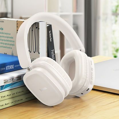 Håndfri Bluetooth hodetelefoner HOCO W51 Delightful, A2DP, hvit 